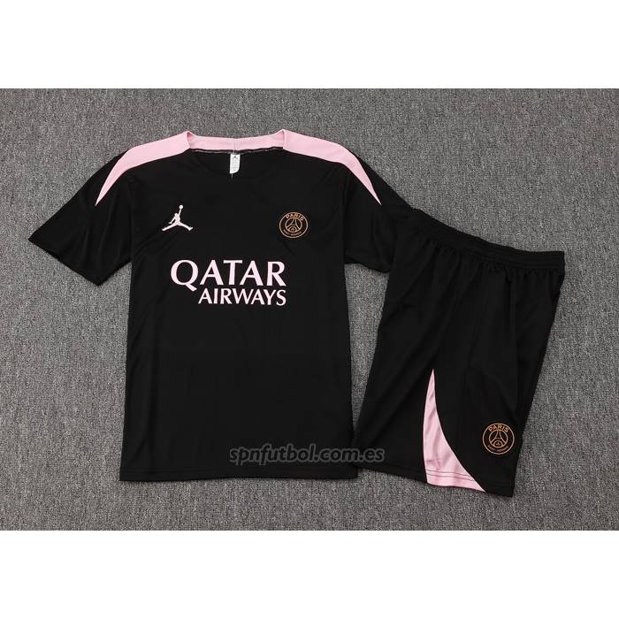 Chandal del Paris Saint-Germain Jordan Manga Corta 2024-2025 Negro - Pantalon Corto